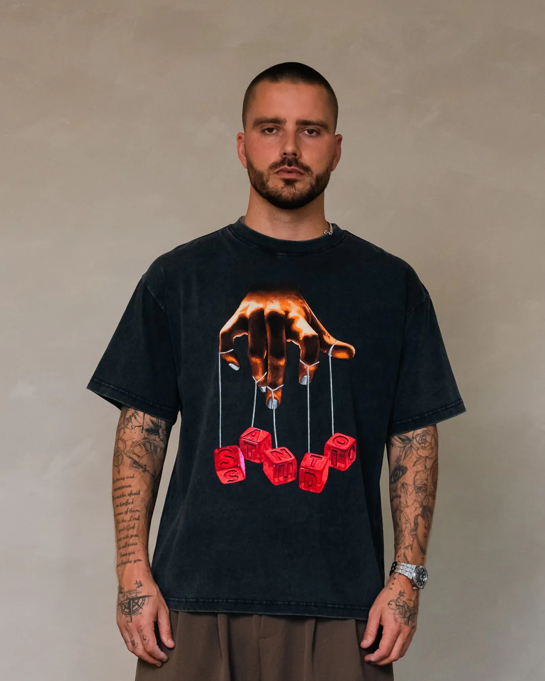 Dice Hand Drappo Tee - Image 2