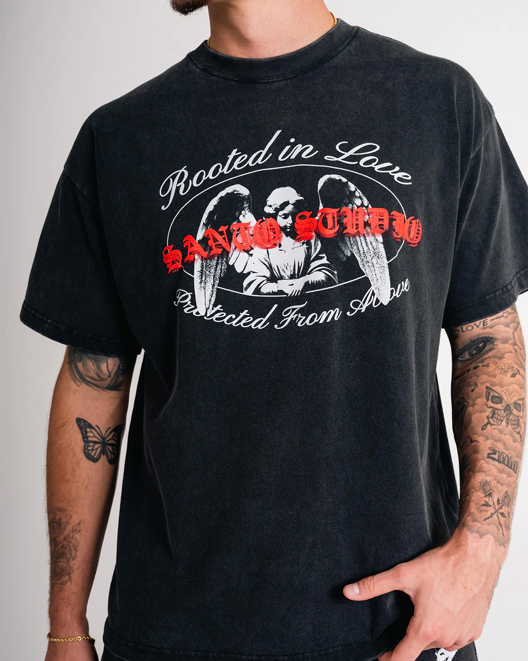 Rooted In Love Drappo Tee - Image 3
