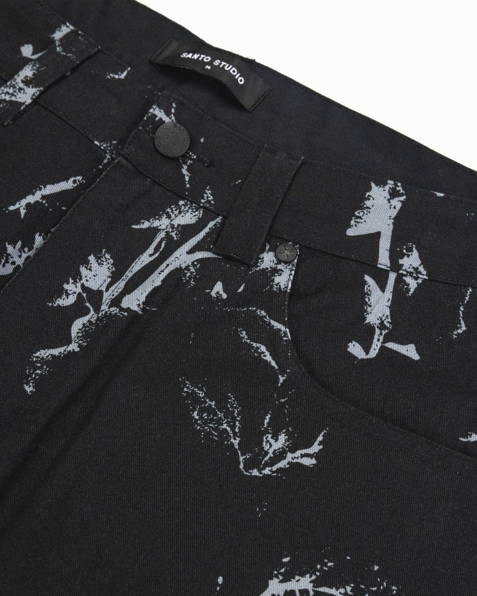 Flower Pattern Milano Pants - Hunter Lawrence Edition - Image 4